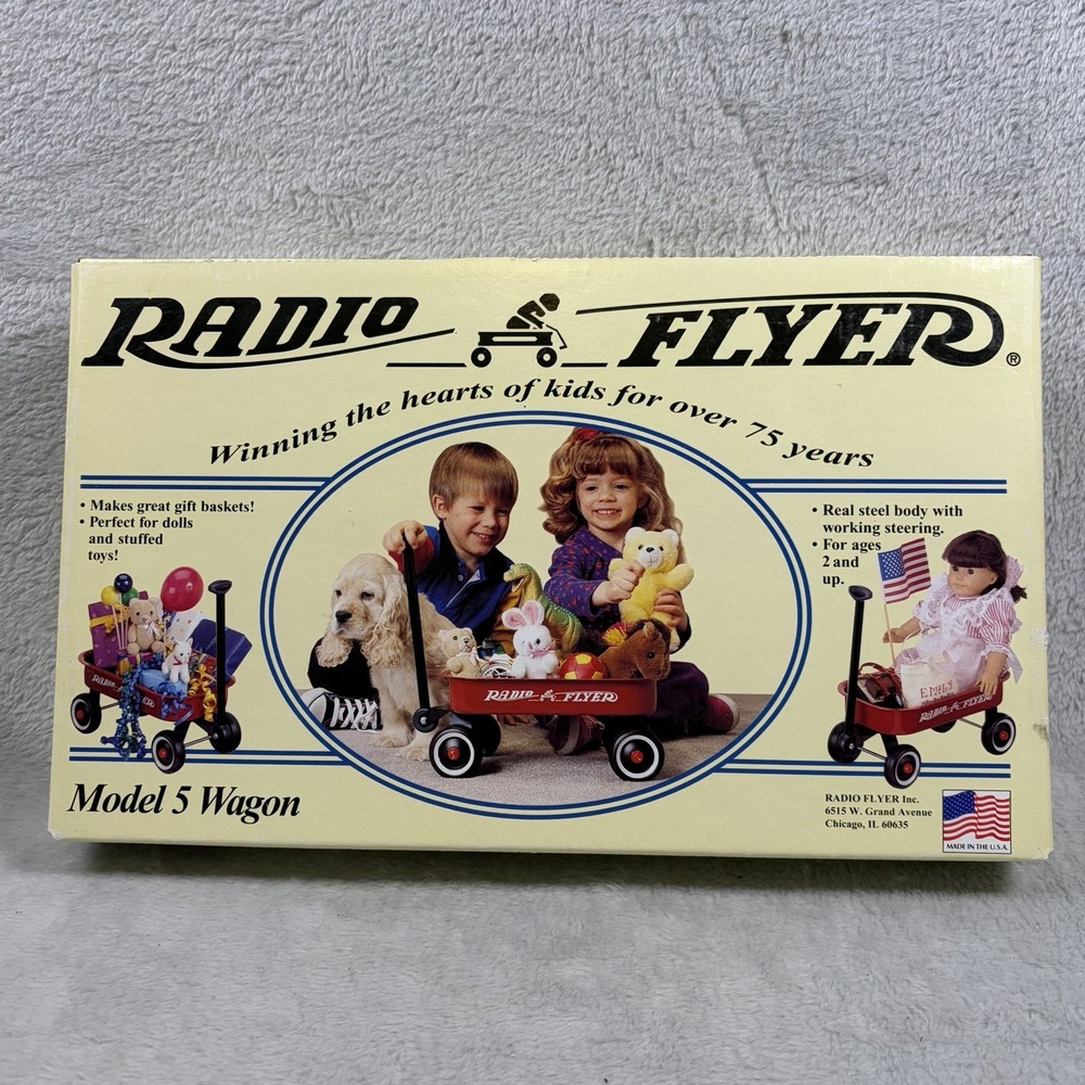Radio Flyer Model 5 Wagon Toy for Boys & Girls, 4 Wheels, Ages 2+ Made In USA